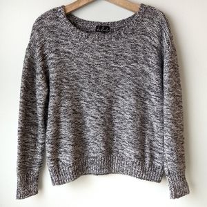 Talula Artizia Knit Sweater Gray Metallic